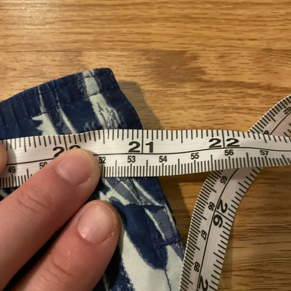 St Johns Bay Swim‎ Trunks L Palm Leaf Blue